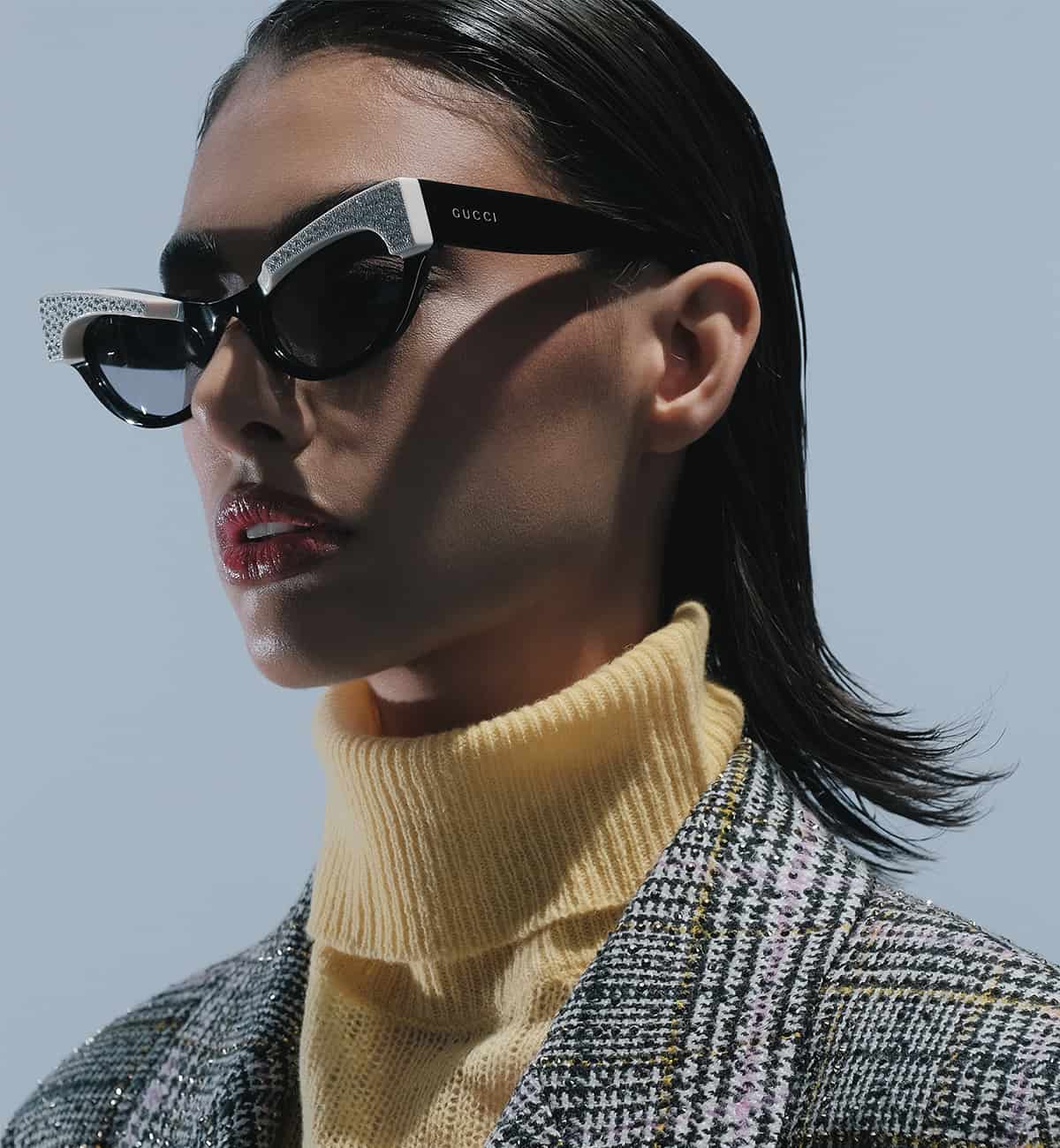 Woman's Gucci Sunglasses, Nina Ricci open-knit merino wool jumper. Магазин женской и мужской одежды Ла Галерея Ереван, Армения.